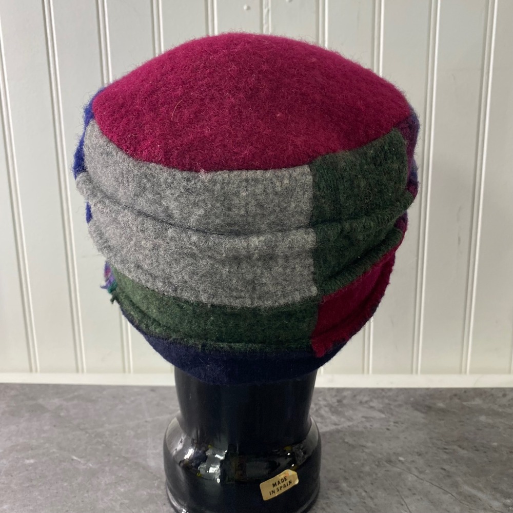 Unique Patchwork Beanie Hat Women's Multi Color W… - image 3